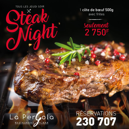 Steak Night jeudi soir Hôtel du Centre